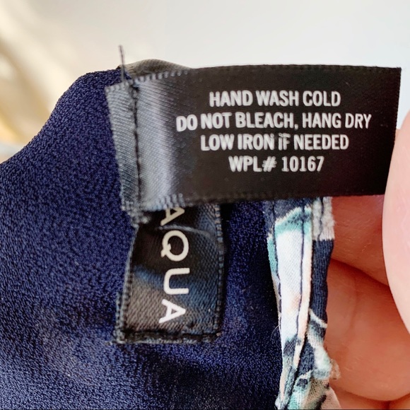 Aqua short sleeve cold shoulder tie front blouse - Picture 11 of 11